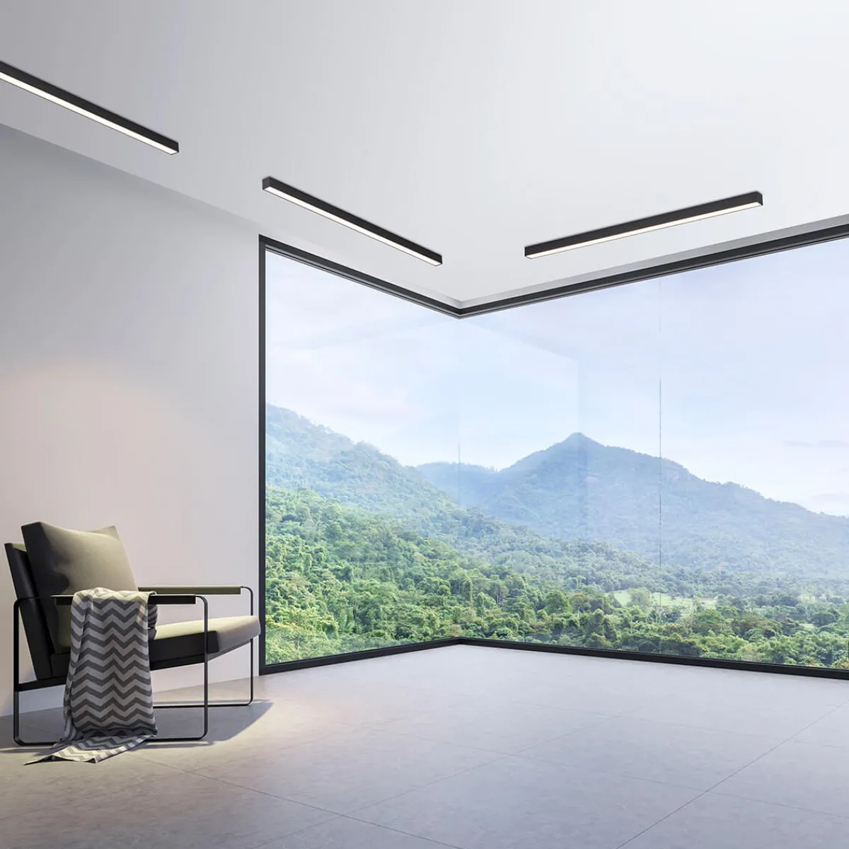 Outlet PURE Lines Straight LED Deckenleuchte mit CCT Flur|Deckenleuchten