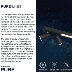 Outlet PURE Lines Spot LED Deckenstrahler mit CCT Strahler|Schlafzimmer