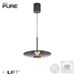 Best PURE E-Vitrum LED Pendelleuchte mit e-LIFT und CCT Essbereiche|Pendelleuchten