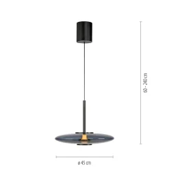 Best PURE E-Vitrum LED Pendelleuchte mit e-LIFT und CCT Essbereiche|Pendelleuchten