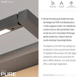 PURE Puro LED Wandleuchte Wandleuchten|Leseleuchten