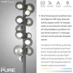 Online PURE Popup LED Stehleuchte mit CCT Stehleuchten|Schlafzimmer