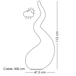 Best Alien easy Outdoor Steh- / Tischleuchte Terrassen|Dekorative Leuchten