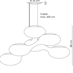 Clearance Cosmo Outdoor LED Pendelleuchte Dekorative Leuchten