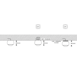 Hot io alto v Volt C LED Deckenstrahler, 3000 K Strahler|Downlights