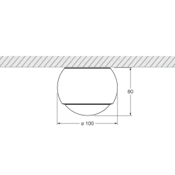 Hot io alto v Volt C LED Deckenstrahler, 3000 K Strahler|Downlights