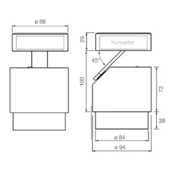 Discount lui pico up Zoom LED Wand- / Deckenleuchte, 3000 K Strahler|Objektbeleuchtung