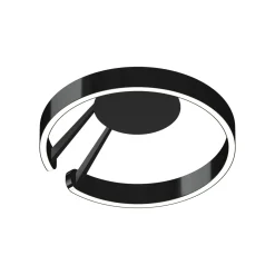 Hot Mito aura 40 wide LED Wand- / Deckenleuchte, Base: schwarz matt Hotellerie|Wandleuchten