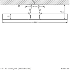 Outlet Mito aura 60 wide LED Wand- / Deckenleuchte, Base: weiß matt Wandleuchten|Hotellerie