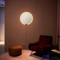 Mito sfera corda 40 wide Wand- / Spiegelleuchte, Spiegel klar Spiegel|Hotellerie