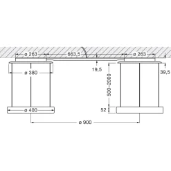 Hot Mito sospeso due 40 var narrow LED Pendelleuchte, variabel Pendelleuchten|Wohnzimmer