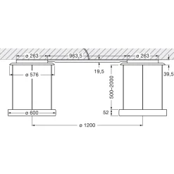 New Mito sospeso due 60 var narrow LED Pendelleuchte, variabel Flur|Pendelleuchten