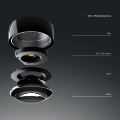 Online Piu alto 3d Volt S80 Deckenstrahler, 3000 K Shopbeleuchtung|Museen/Showrooms