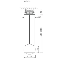Sento D sospeso up LED Pendelleuchte, 2700 K, variabel Küche|Essbereiche