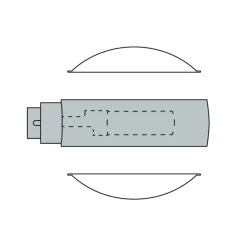 New Sento D verticale up LED Wandleuchte, 2700 K Hotellerie|Flur