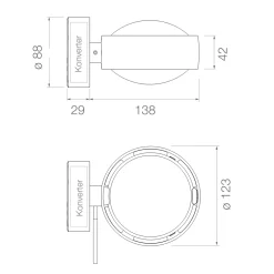 New Sento D verticale up LED Wandleuchte, 2700 K Hotellerie|Flur