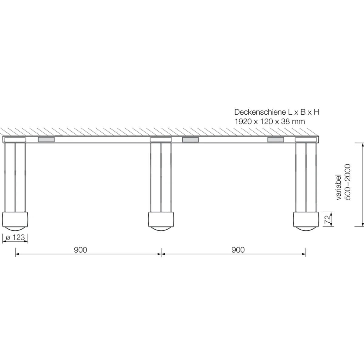 Sento E sospeso tre up "air" LED Pendelleuchte, 2700 K, variabel Pendelleuchten|Pendelleuchten