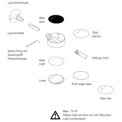 Online Sento insert Glas bianco Linsen & Farbfilter