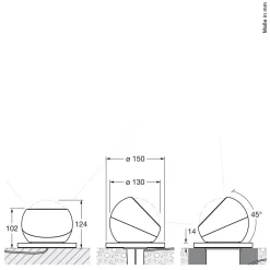 Clearance Sito basso Volt C80 Bodenleuchte Terrassen|Grünflächen