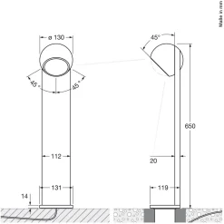 Sito palo Volt C80 Pollerleuchte Wege/Zufahrten|Terrassen
