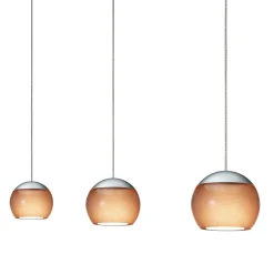 New Balino LED Pendelleuchte, 3-flg., unsichtbare Höhenverstellung, Baldachin: Chrom Pendelleuchten|Essbereiche