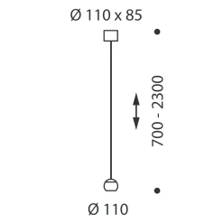 New Balino LED Pendelleuchte, unsichtbare Höhenverstellung Pendelleuchten|Essbereiche