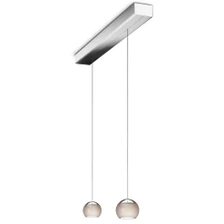 Outlet Balino LED Pendelleuchte, 2-flg., unsichtbare Höhenverstellung, Baldachin: Chrom Pendelleuchten|Pendelleuchten
