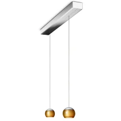 Outlet Balino LED Pendelleuchte, 2-flg., unsichtbare Höhenverstellung, Baldachin: Chrom Pendelleuchten|Pendelleuchten