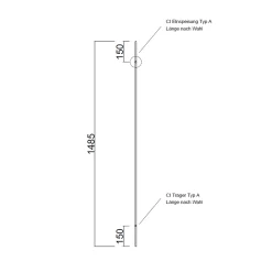 Outlet CHECK-IN Set 148,5 cm, Typ A Schienensysteme|Objektbeleuchtung