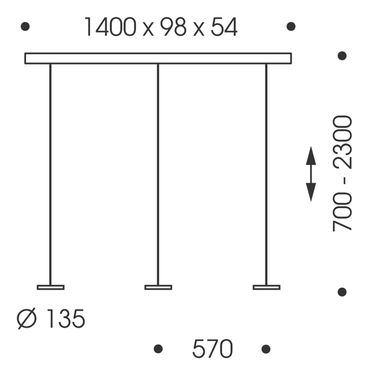 New Decent LED Pendelleuchte, 3-flg., TW, unsichtbare Höhenverstellung, Baldachin: Alu gebürstet Pendelleuchten|Pendelleuchten