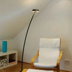 Outlet Glance LED Stehleuchte, gebogen Wohnzimmer|Schlafzimmer