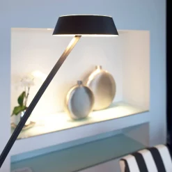 Outlet Glance LED Stehleuchte, gebogen Wohnzimmer|Schlafzimmer