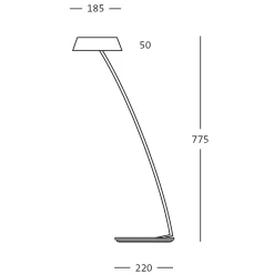 Sale Glance LED Tischleuchte, gebogen Tischleuchten|Schlafzimmer