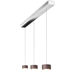 Outlet Grace LED Pendelleuchte, 3-flg., TW, unsichtbare Höhenverstellung, Baldachin: Chrom Pendelleuchten|Pendelleuchten