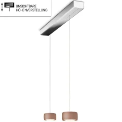 Sale Grace LED Pendelleuchte, 2-flg., TW, unsichtbare Höhenverstellung, Baldachin: Chrom Pendelleuchten|Essbereiche
