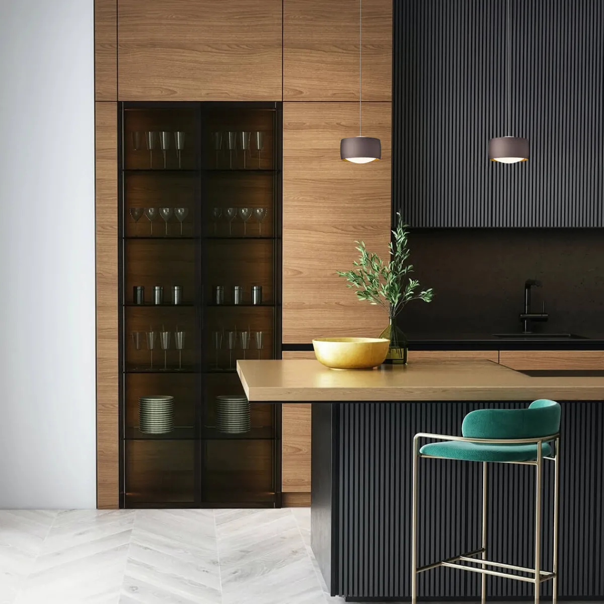 Sale Grace LED Pendelleuchte, 2-flg., TW, unsichtbare Höhenverstellung, Baldachin: Chrom Pendelleuchten|Essbereiche