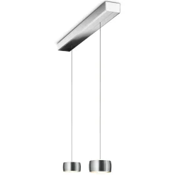Sale Grace LED Pendelleuchte, 2-flg., TW, unsichtbare Höhenverstellung, Baldachin: Chrom Pendelleuchten|Essbereiche