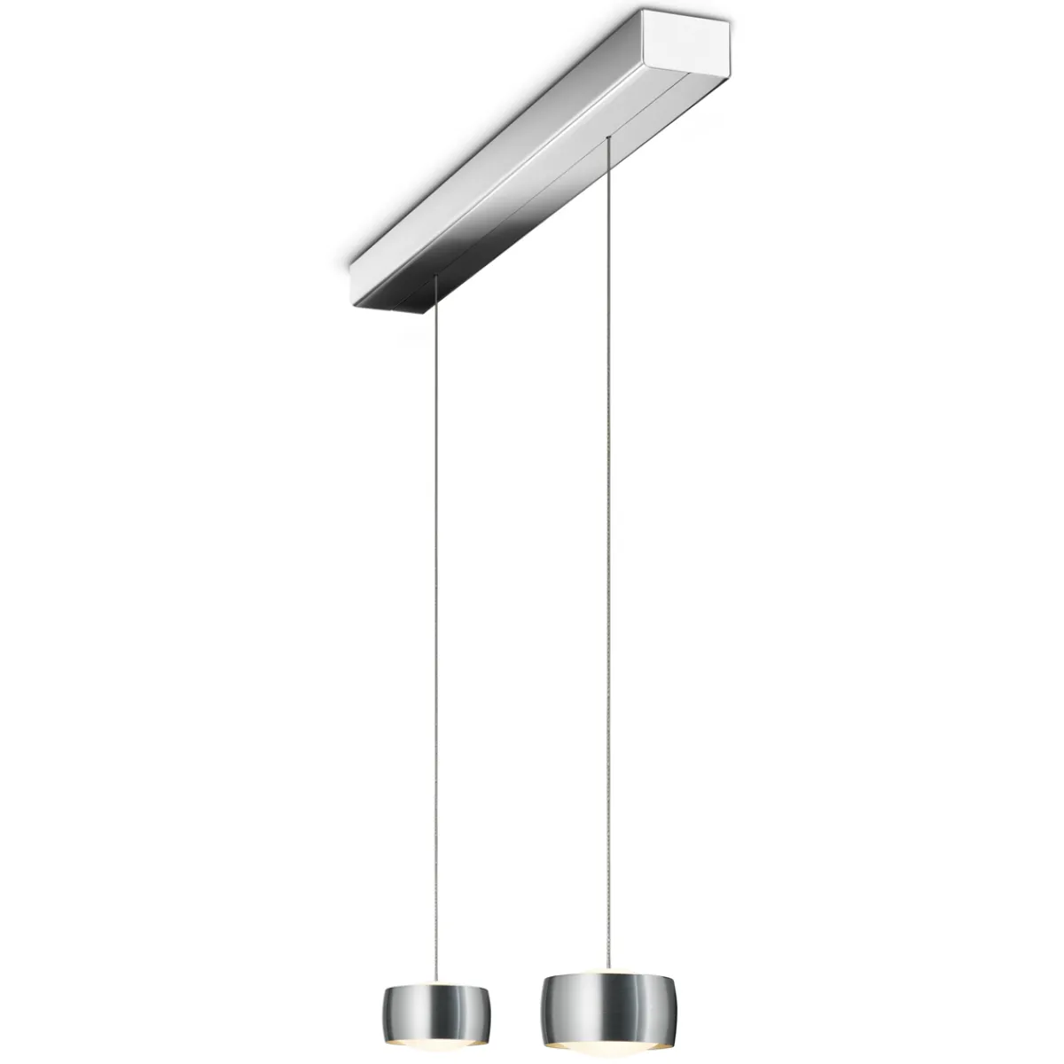Sale Grace LED Pendelleuchte, 2-flg., TW, unsichtbare Höhenverstellung, Baldachin: Chrom Pendelleuchten|Essbereiche