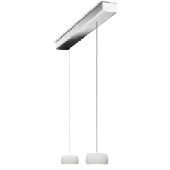 Sale Grace LED Pendelleuchte, 2-flg., TW, unsichtbare Höhenverstellung, Baldachin: Chrom Pendelleuchten|Essbereiche