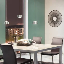 Outlet Grace LED Pendelleuchte, 3-flg., TW, unsichtbare Höhenverstellung, Baldachin: weiß Pendelleuchten|Pendelleuchten