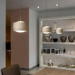 Outlet Grace LED Pendelleuchte, 3-flg., TW, unsichtbare Höhenverstellung, Baldachin: weiß Pendelleuchten|Pendelleuchten