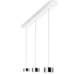 Outlet Grace LED Pendelleuchte, 3-flg., TW, unsichtbare Höhenverstellung, Baldachin: weiß Pendelleuchten|Pendelleuchten