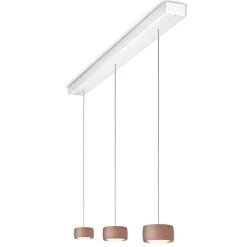 Outlet Grace LED Pendelleuchte, 3-flg., TW, unsichtbare Höhenverstellung, Baldachin: weiß Pendelleuchten|Pendelleuchten