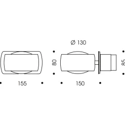 Sale Grace LED Wandeinbauleuchte, Taster (8 Modi), Auslaufmodell Wandleuchten|Flur