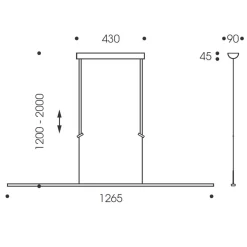 Outlet Lisgo Sky Straight LED Pendelleuchte Küche|Essbereiche