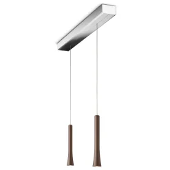 Best Rio LED Pendelleuchte, 2-flg., unsichtbare Höhenverstellung, Baldachin: Chrom Pendelleuchten|Pendelleuchten