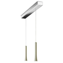 Best Rio LED Pendelleuchte, 2-flg., unsichtbare Höhenverstellung, Baldachin: Chrom Pendelleuchten|Pendelleuchten