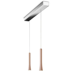 Best Rio LED Pendelleuchte, 2-flg., unsichtbare Höhenverstellung, Baldachin: Chrom Pendelleuchten|Pendelleuchten