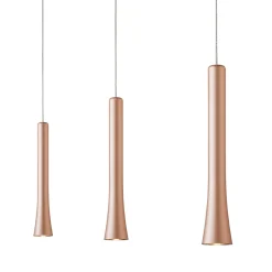 Discount Rio LED Pendelleuchte, 3-flg., unsichtbare Höhenverstellung, Baldachin: Chrom Pendelleuchten|Pendelleuchten