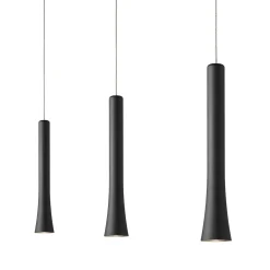 Discount Rio LED Pendelleuchte, 3-flg., unsichtbare Höhenverstellung, Baldachin: Chrom Pendelleuchten|Pendelleuchten